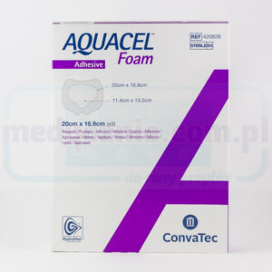 Aquacel Schaumstoff Kleber 20*16.9cm mehrschichtiger Schaumstoffverband 1Stk.